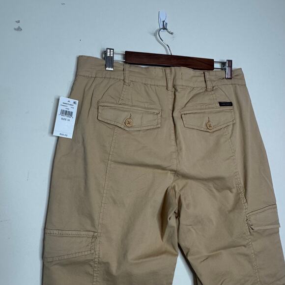 Sanctuary Rebel Cargo Pants Size 32 NWT Khaki Mid Rise Relaxed Fit Ankle Utility - Picture 6 of 9